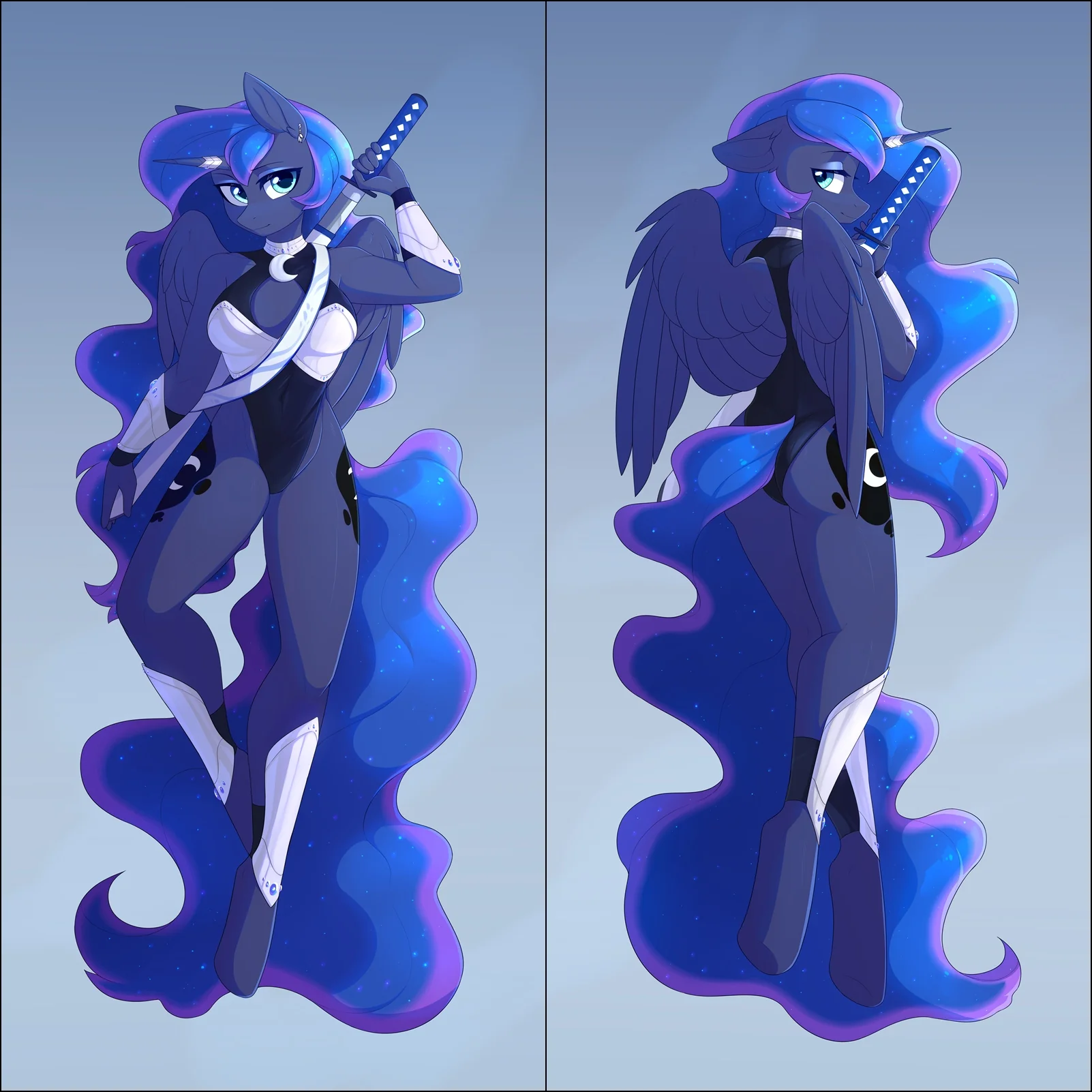 Warrior Princess Luna by Fensu - Inflatable body pillow - Image 3